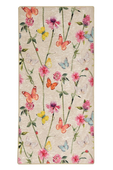 Conceptum Alfombra de Pasillo Butterfly Multicolor 80 x 200 cm